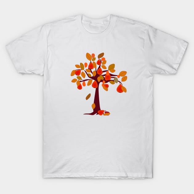 Pear Tree T-Shirt by Mirimodesign